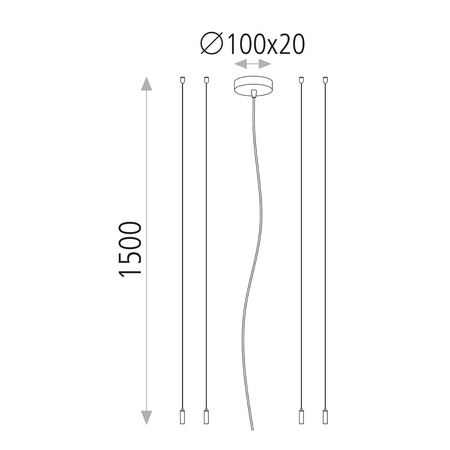 Baldachim Isia ACB Lighting Biały Żelazo/Stal 81CON3453BDP