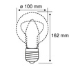 Źródło światła LED METALLIC GLOW ZYL mosiądz Spiral E27 4,2W  200lm 1800K 230V