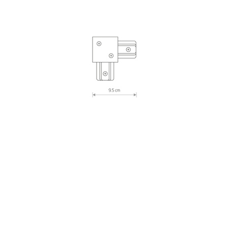 1-obwodowy Profile PROFILE RECESSED L CONNECTOR Biały Nowodvorski 8970