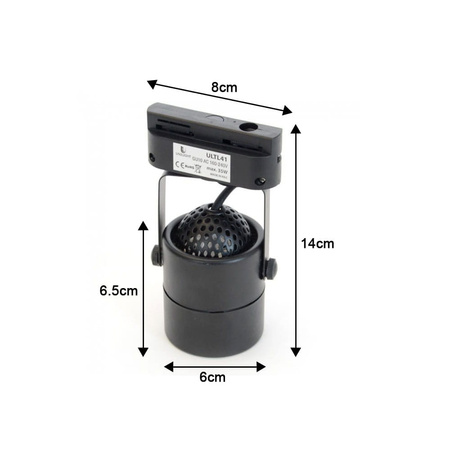 LAMPA SZYNOWA CZARNY  GU10 1-FAZOWA SZYNOPRZEWÓD PROFILE ULTL41 Unilight