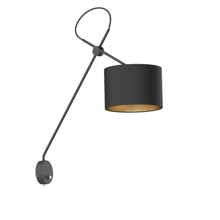 Lampa ścienna VIPER Czarno-złoty Nowodvorski 6513