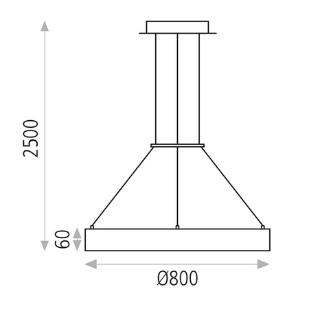 Lampa wisząca Aliso ACB Lighting LED Teksturowany biały Żelazo/Polipropylen C3742220B