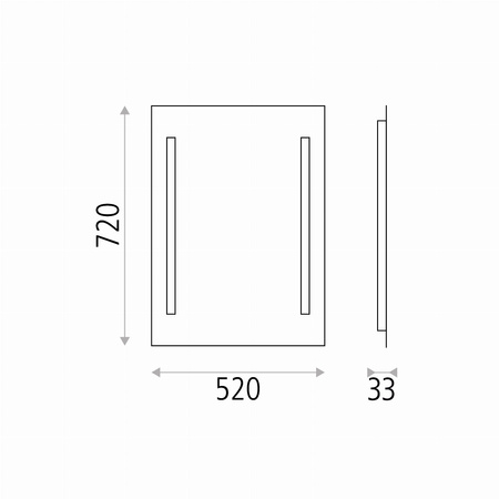 Lustro Jour ACB Lighting LED Metal/Szkło A1642900LB