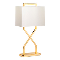 Lampa stołowa Cross  Polerowane złoto CROSS-TL-IVORY Elstead Lighting