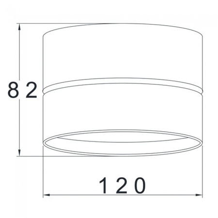 OPRAWA SUFITOWA DOWNLIGHT URBAN BARWA CIEPŁA 18W DALI ULDL85DALI Unilight