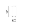 Aqform VIP round up&down LED 230V exterior M930 64° Phase-Control kinkiet czarny