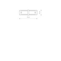 1-obwodowy Profile PROFILE STRAIGHT CONNECTOR Biały Nowodvorski 9454