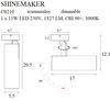 Maxlight Shinemaker C0210 Lampa Sufitowa Czarna Ściemnialna