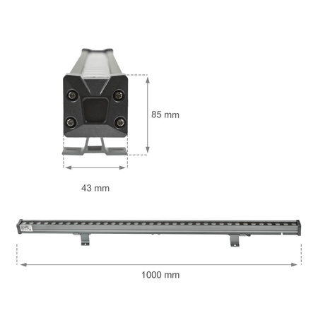 Naświetlacz elewacyjny RIALCE IP65 36W 100cm LOC22 Unilight