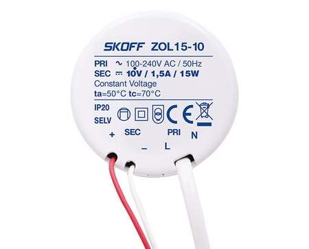 Zasilacz LED ZOL-15 10V 15W do puszki Skoff ZL-015-C-1-1-ML-PL-01 Skoff