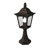 Mała latarnia cokołowa Chapel Mini  Czarne CPM4-BLACK Elstead Lighting