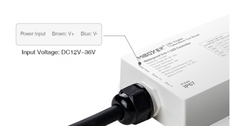 Odbiornik LED 5w1 IP67 - MONO /CCT /RGB /RGB+CCT - 12-36V DC 20A - LS2-WP