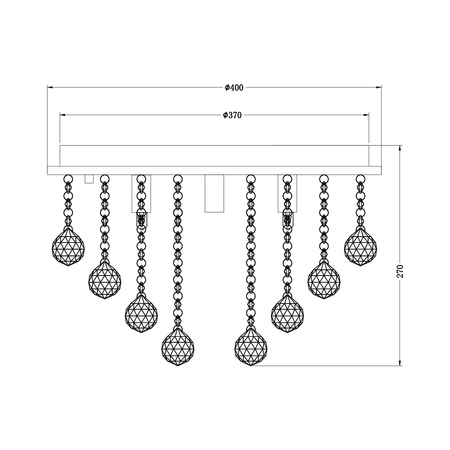 Zumaline Lampa SUFITOWA RANGEL SREBRNY 003064-001678