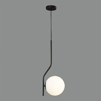 Lampa wisząca Maui ACB Lighting LED E27 Opalowy/Czarny Mat Aluminium/Szkło/Stal C81631N