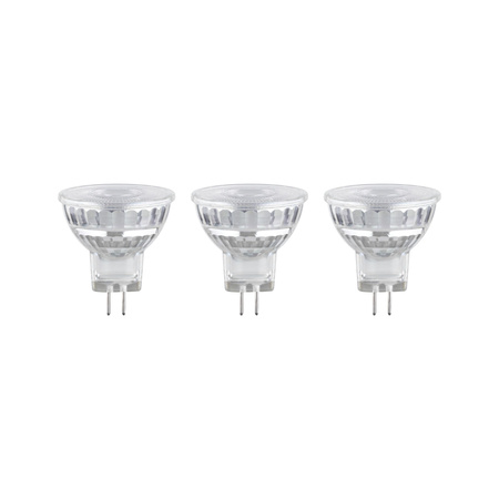 Źródło światła LED MR11 GU4 3x3W 300lm 36st. 2700K 12V srebrny / szkło