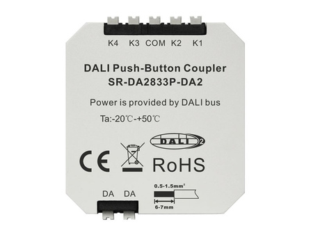 SWITCH INPUT COUPLER DALI-2 4 WEJŚCIA SR-DA2833P-DA2 Sunricher