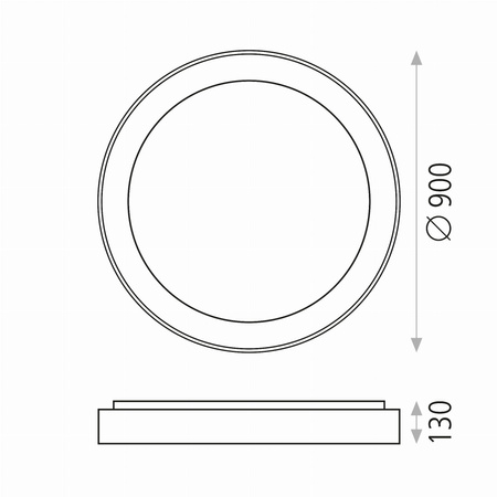 Lampa sufitowa Dilga ACB Lighting LED Teksturowany biały Metal P345040BCA