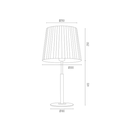 Lampa stołowa ASTI czerwony, chrom E27 3846 Argon