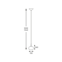 Zumaline Lampa WISZĄCA Crystal SREBRNY / TRANSPARENTNY 003064-001008