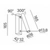 AQFORM PET MICRO R SWITCH LED M930 32° KINKIET 26508-M930-F3-00-12 CZARNY STRUKTURA