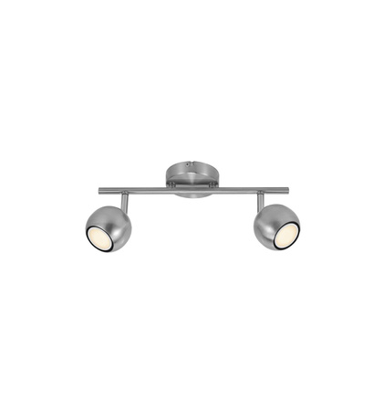 Lampa sufitowa Spot CHICAGO NORDLUX 2x10W GU10 Srebrny Metal 47450032