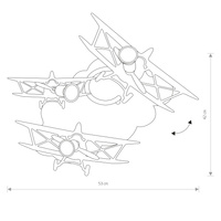 Lampa sufitowa PLANE Multikolor Nowodvorski 6904