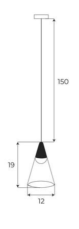 Maxlight Magnetic M0015D Lampa Wisząca Magnetyczna System Dali 6W 187LM 3000K