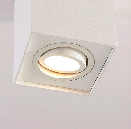 Ruchoma Spot NEGREB kwatdrat LED gu10 natynkowa BIALY ULDL343 Unilight