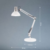 Lampa stołowa Pit Fischer&Honsel E27 1x40W biały metal 50436