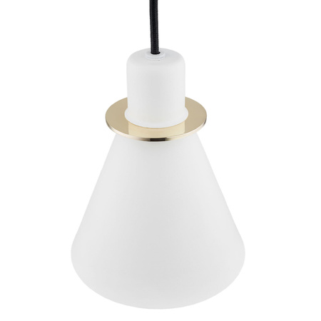 Lampa wisząca BEVERLY biały, mosiądz E27 4680 Argon