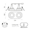 Lampa wpuszczana Musca ACB Lighting LED GU10 Teksturowany biały Stal/Aluminium E3947180B