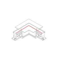 3-obwodowy CTLS CTLS RECESSED POWER L CONNECTOR, RIGHT (L-R) Biały Nowodvorski 8230