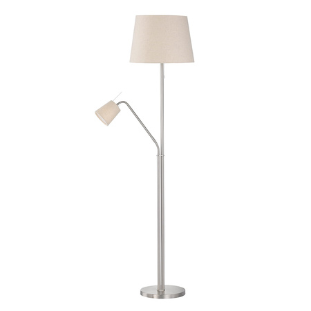 Lampa Podłogowa Layer Fischer&Honsel E27 1x60W w kolorze niklu metal 40140