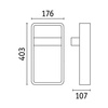 Oprawa elewacyjna REANA LED 6W IHF 3000K 260lm IP44 230V antracyt / metal