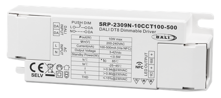 Zasilacz LED 10W 100-500mA DALI DT8 NFC SRP-2309N-10CCT100-500