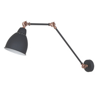 Lampa kinkiet Sonny  Grafitowy piaskowany, czerwona miedź MB-HN5011-1-B Italux