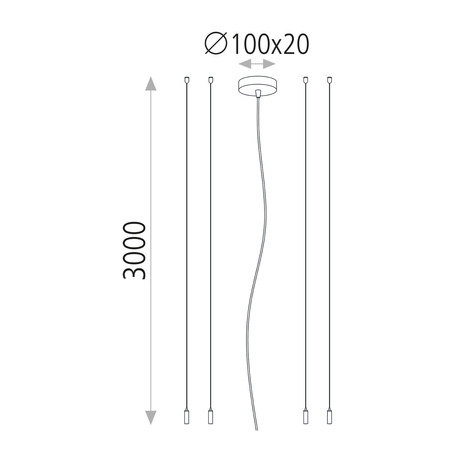 Baldachim Isia ACB Lighting Biały Żelazo/Stal 81CON34531B