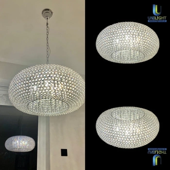 Lampa wisząca WHITE DIAMOND 9xG9 230cm ADANI AD135