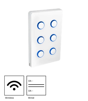 Panel przyciskowy DALI-2 z mostkiem Thread 53487 Bialy zc-ss-6sw-wht zencontrol