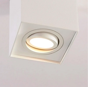 Ruchoma Spot NEGREB kwatdrat LED gu10 natynkowa BIALY ULDL343 Unilight